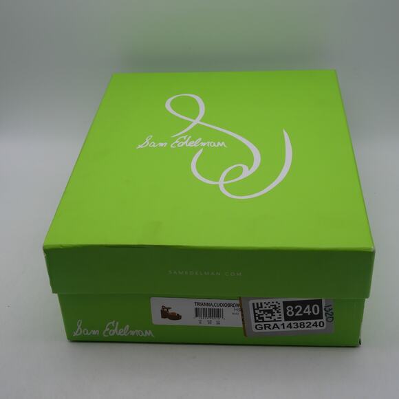 New Sam Edelman Women's 9 Trianna Platform Sandals Brown Leather Chunky Vintage - Picture 13 of 13